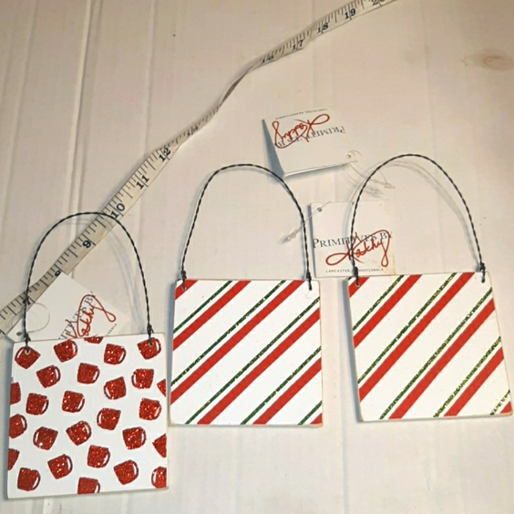NWT Lot of 3 Primitives By Kathy wood Ornaments - Picture 11 of 15